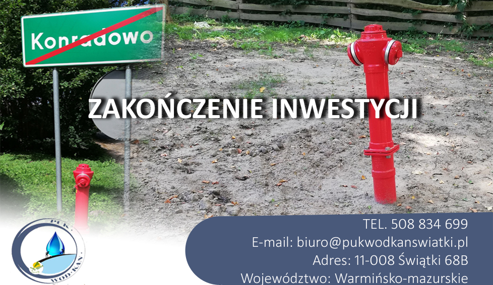 Zakończenie inwestycji